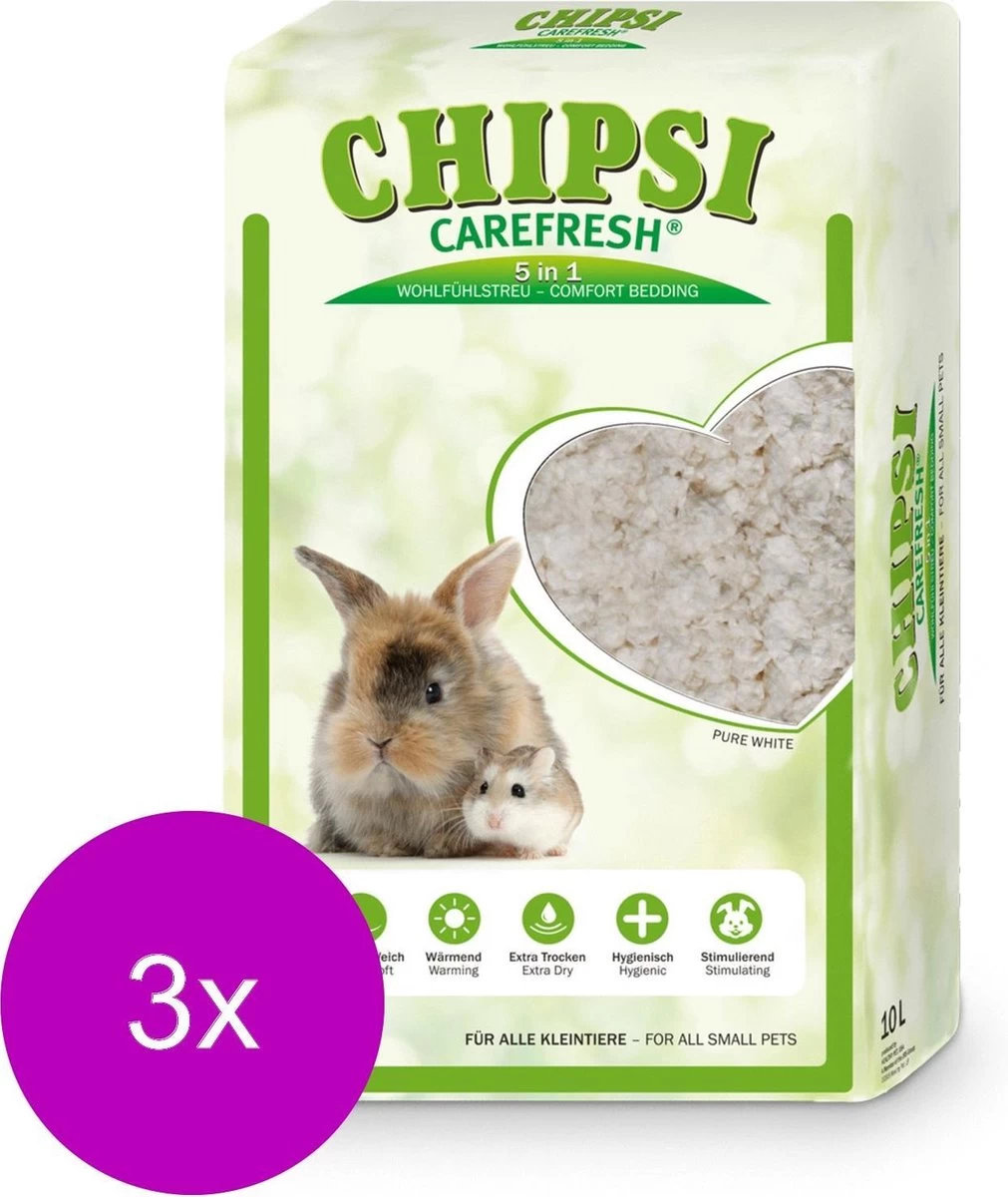 Chipsi Care Fresh Ultra – Bodembedekking – 3 X 10 L 3 Chipsi Care Fresh Ultra – Bodembedekking – 3 X 10 L
