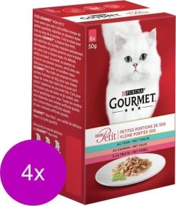 4x Gourmet Mon Petit – Vis – Kattenvoer – 6x50g