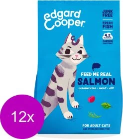 Edgard & Cooper Edgard&Cooper Adult Zalm – Kattenvoer – 12 X 325 G