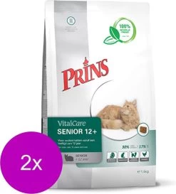 Prins Vitalcare Cat Senior 12plus – Kattenvoer – 2 X 1.5 Kg