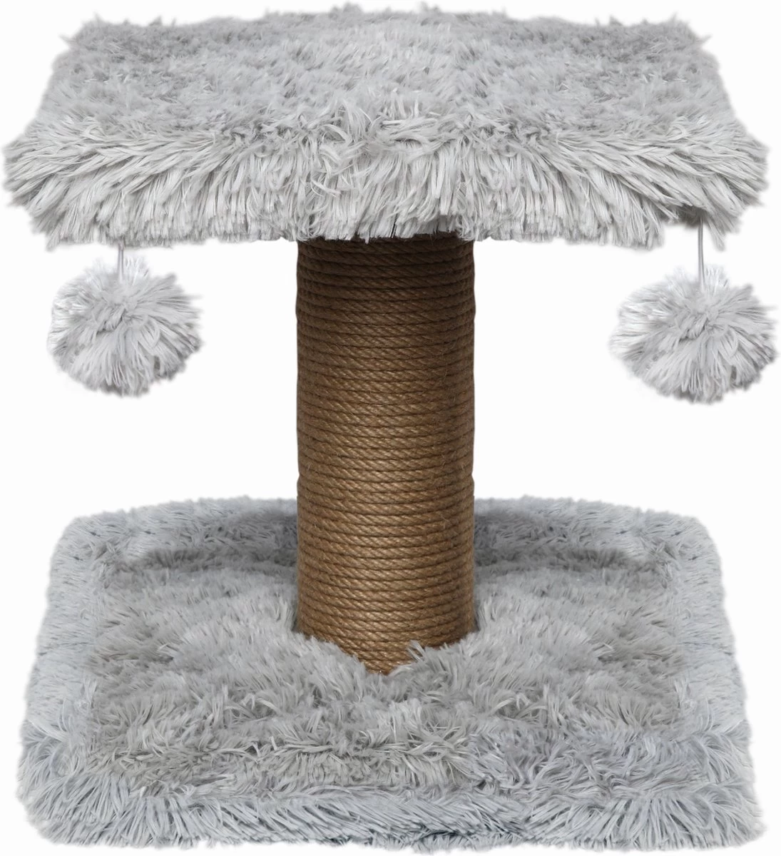 Topmast Krabpaal Fluffy Langhaar – Nairobi – Grijs – 34 X 34 X 34 Cm – Krabpaal Voor Katten – Met Kattenspeeltjes – Duurzaam Sisal Touw 3 Topmast Krabpaal Fluffy Langhaar – Nairobi – Grijs – 34 X 34 X 34 Cm – Krabpaal Voor Katten – Met Kattenspeeltjes – Duurzaam Sisal Touw