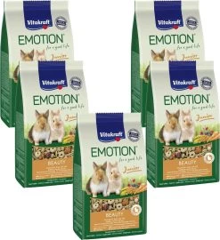 Vitakraft Emotion Beauty Selection Junior Konijn – Konijnenvoer – 5 X 600 G