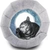 Donut Vorm Katten Bed Huis Huiskamer Slaapkamer, Kat Speelgoed Huisje Interactieve Zachte Kitten Opvouwbare Huis Pet Tunnel Speelgoed Bedje -Huisdierbenodigdheden Winkel 1108x1200