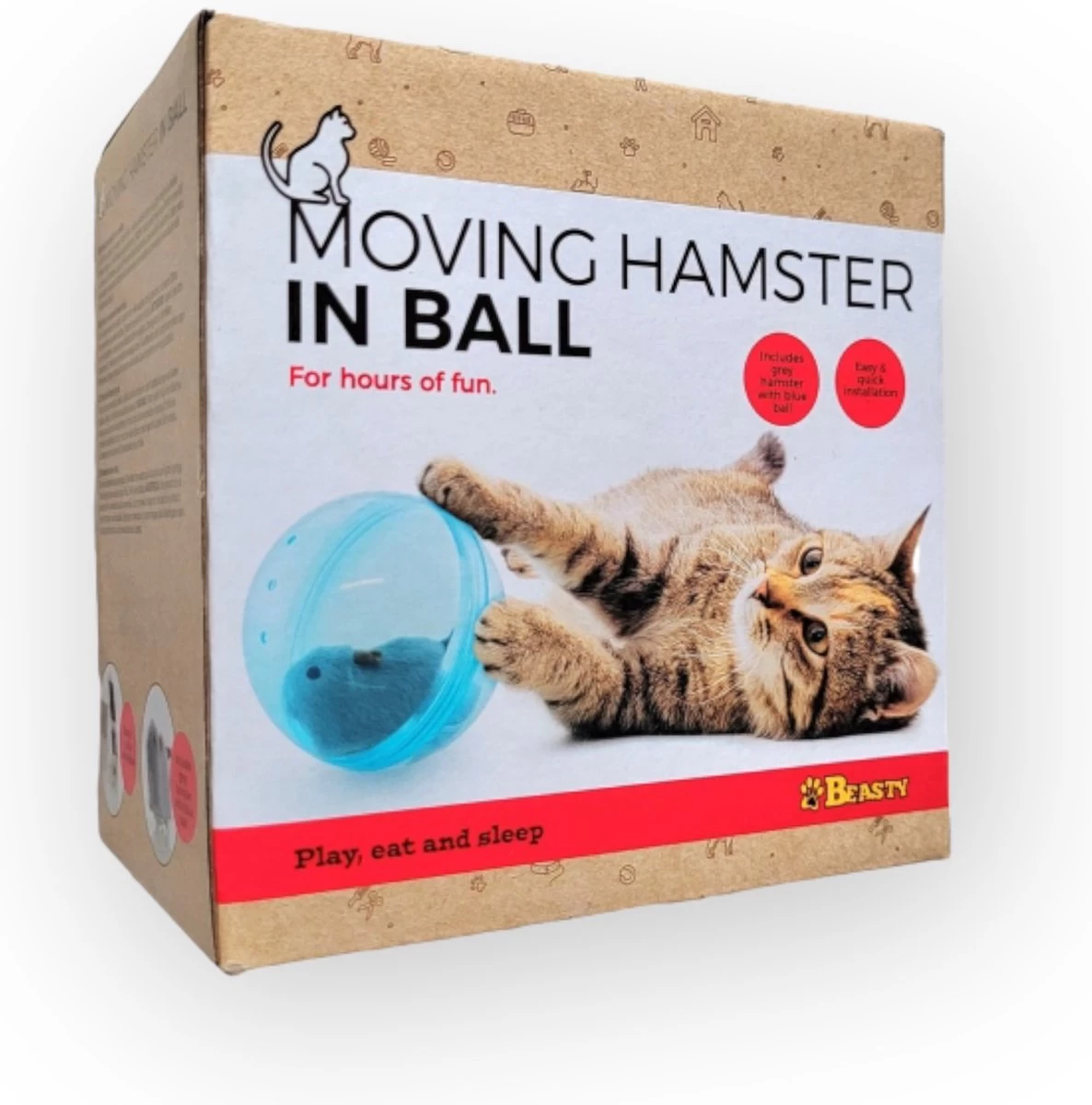 Kat Speelgoed – Interactieve Hamster Bal – Blauw 3 Kat Speelgoed – Interactieve Hamster Bal – Blauw