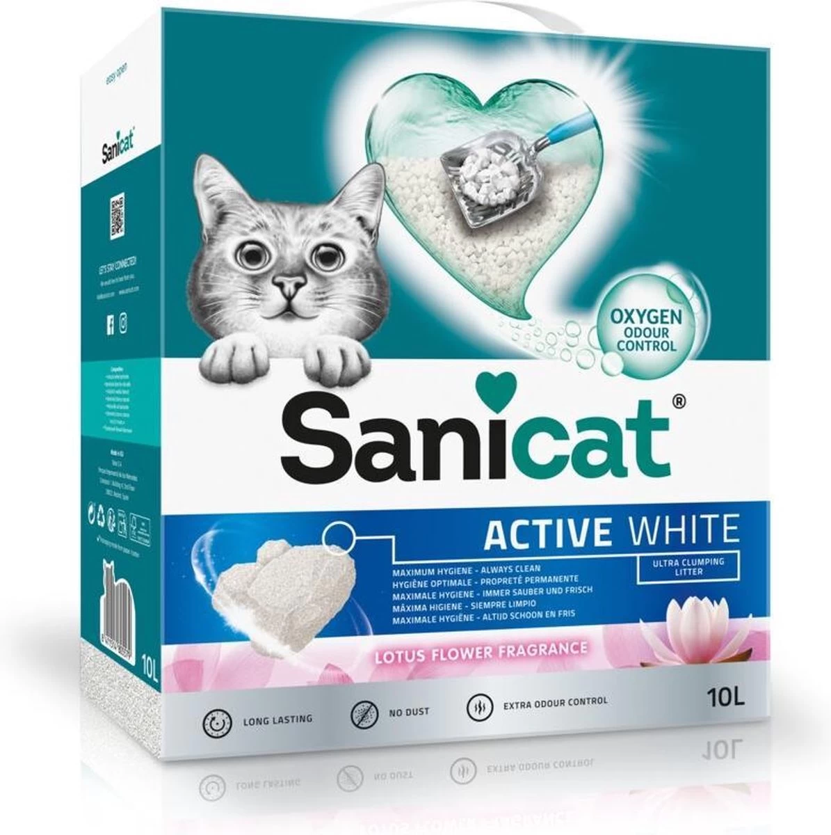 Sanicat Active Wit Lotusbloem 10 Liter 3 Sanicat Active Wit Lotusbloem 10 Liter