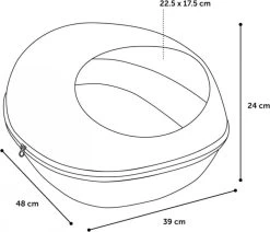 FLAMINGO Kattengrot Chizmo 39x48x24 Cm Vilt Grijs