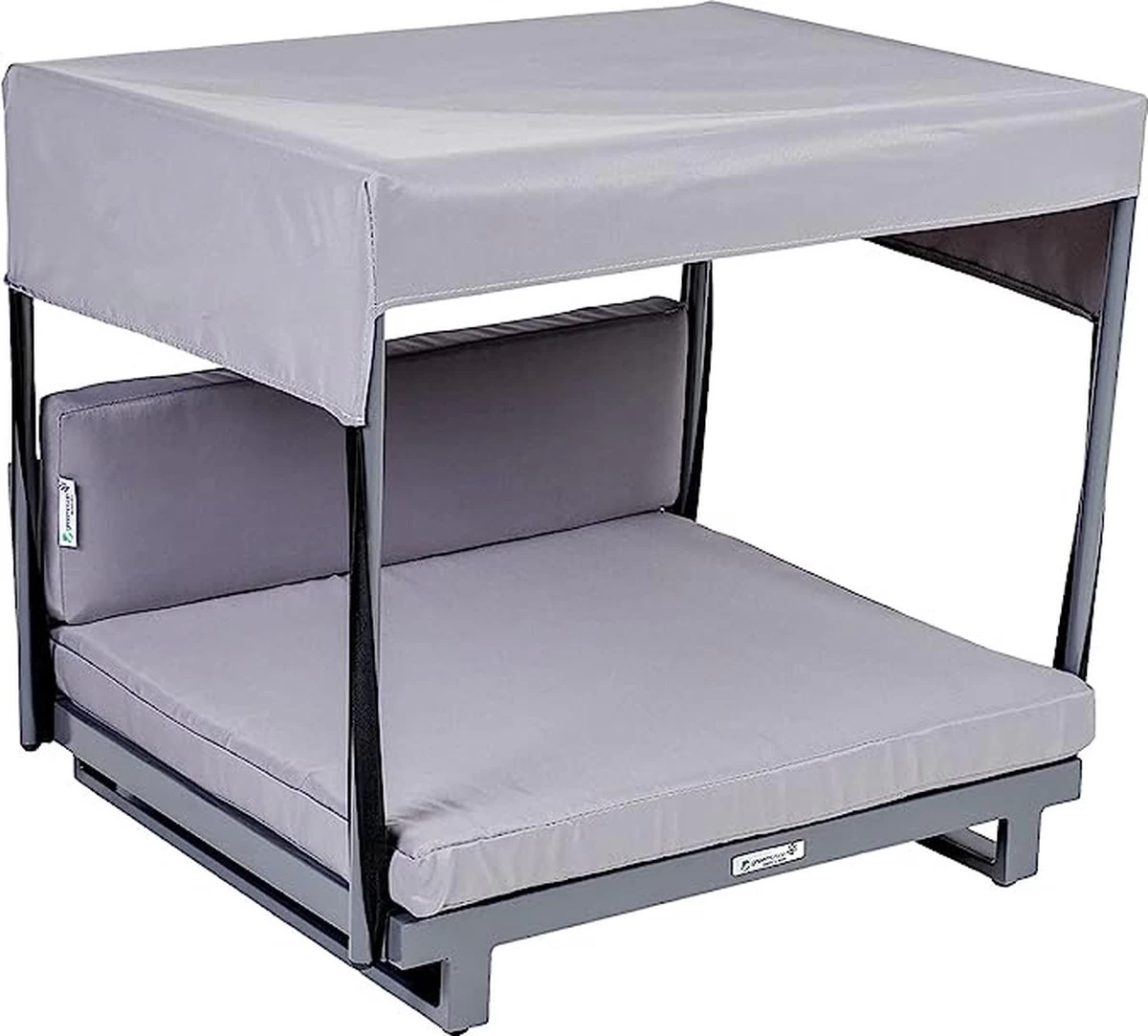 Greemotion Hondenbed Met Zonnedak – Honden Ligbed Wasbaar – Hondenstretcher Makkelijk Betreedbaar – Grijs/4.9KG 3 Greemotion Hondenbed Met Zonnedak – Honden Ligbed Wasbaar – Hondenstretcher Makkelijk Betreedbaar – Grijs/4.9KG