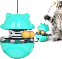 Katten Speelgoed, Kattenspeeltje, Kitten Speeltje, Kitten Speelgoed, Kitten Bal, Huisdier Speelgoed, Belonings Speelgoed, Kattenveer, Interactief Speelgoed, Intelligentie, Gezondheid, Kleur Turquoise