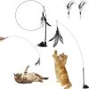 DOWO® – Speelgoed Hengel Voor Katten – 4 Extra Veerhoofd – Kattenspeelgoed – Kat Speelgoed – Kat Speelhengel Met Veren – Kattenplager Met Veer – Interactief Kattenspeelgoed Speeltje – Kattenspeeltjes – Cat Toys -Huisdierbenodigdheden Winkel 1200x1167 1