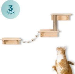 LBB – Katten Klimmuur – Ladder En Krabpaal – Katten Klim Wand – Krabpaal Muur – Klimmuur Kat – Krabpaal Voor Grote Katten