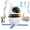 Kattenspeeltje Met Laser, Veertjes In Wit, 4 In 1 Electrisch |bewegend -multifunctioneel, Intelligent Kattenspeelgoed, Cat Toys, Poezen, USB Opladen | Bewegend Kattenspeeltje Laser – Interactief Speelgoed Katten Laserpen – Laserlampje Kat – Kittens -Huisdierbenodigdheden Winkel 1200x1196