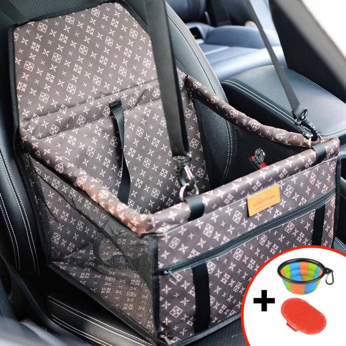 Autostoel Hond – Opvouwbaar Honden Zitje – Dieren Zitje – Puppyzitje – Auto Bench Hond – Luxe Autozitje – Hondenmand – Incl Opvouwbaar Voerbakje En Borstel – Veiligheidsband – Veilig Onderweg – Schone Auto – 3 Autostoel Hond – Opvouwbaar Honden Zitje – Dieren Zitje – Puppyzitje – Auto Bench Hond – Luxe Autozitje – Hondenmand – Incl Opvouwbaar Voerbakje En Borstel – Veiligheidsband – Veilig Onderweg – Schone Auto –