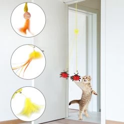 Kattenspeeltje Interactieve Cat Toy Opknoping Simulatie Kat Speelgoed Grappige Self-Hey Interactieve Speelgoed Voor Katje Spelen Teaser Wand Speelgoed Kat Levert Interactieve Cat Toy Opknoping Simulatie Kat Speelgoed Grappig Self-Hey Interactief