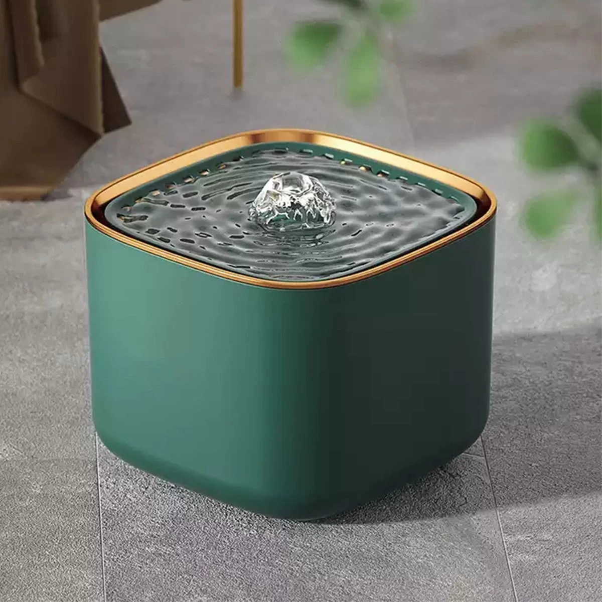 Drinkfontein Voor Huisdieren – Automatische Filter – Stromend Water – 2 Filters Inbegrepen – 3L – Groen /goud 3 Drinkfontein Voor Huisdieren – Automatische Filter – Stromend Water – 2 Filters Inbegrepen – 3L – Groen /goud