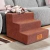 Hondentrap 4 Treden, Hondentrap Voor Kleine Honden, 50 Cm Hoog, Huisdierentrap Voor Slaapbank, Hondentrap Met Wasbare Hoes, Hondenloopplank Van High-density Spons, Met 1 Pluizenroller -Huisdierbenodigdheden Winkel 1200x1200 4