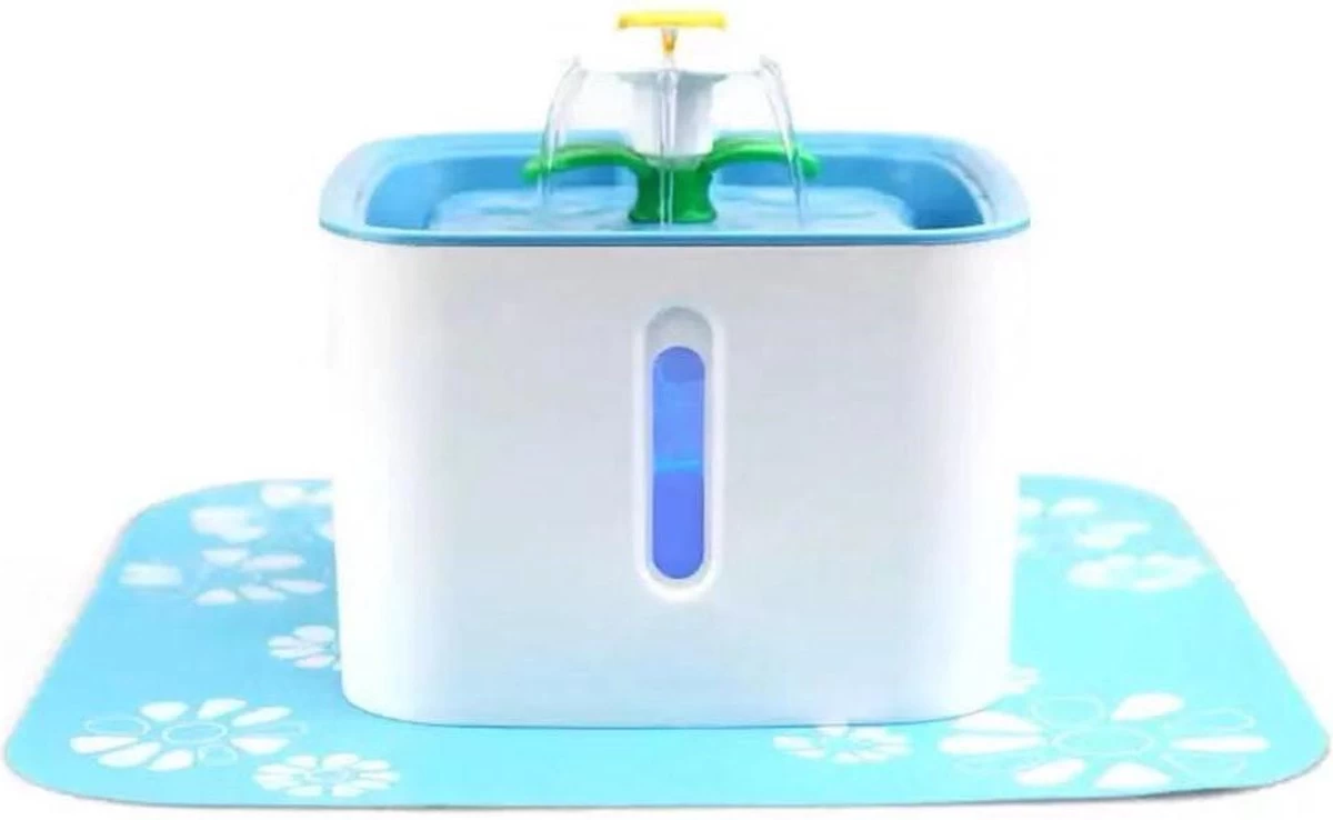 Sargon Drinkfontein Voor Katten En Honden – 2.5L – Met Led-Licht – Water Fontein – Dieren Drinkbakken – Incl. Filter 3 Sargon Drinkfontein Voor Katten En Honden – 2.5L – Met Led-Licht – Water Fontein – Dieren Drinkbakken – Incl. Filter