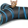 Katten Tunnel, Opvouwbaar, 3-weg Katten Tunnel, Speeltunnel, Ritstunnel, Kattenspeelgoed Met Pompons En Belletjes, Voor Honden, Puppy, Konijn, 25 X 40 Cm, Zwart En Lichtblauw 1 Katten Tunnel, Opvouwbaar, 3-weg Katten Tunnel, Speeltunnel, Ritstunnel, Kattenspeelgoed Met Pompons En Belletjes, Voor Honden, Puppy, Konijn, 25 X 40 Cm, Zwart En Lichtblauw -Huisdierbenodigdheden Winkel 1200x738
