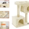 Krabpaal – Katten Slaap Plek – 2 Gaten – Met Platform – 84 Cm – Beige -Huisdierbenodigdheden Winkel 1200x915