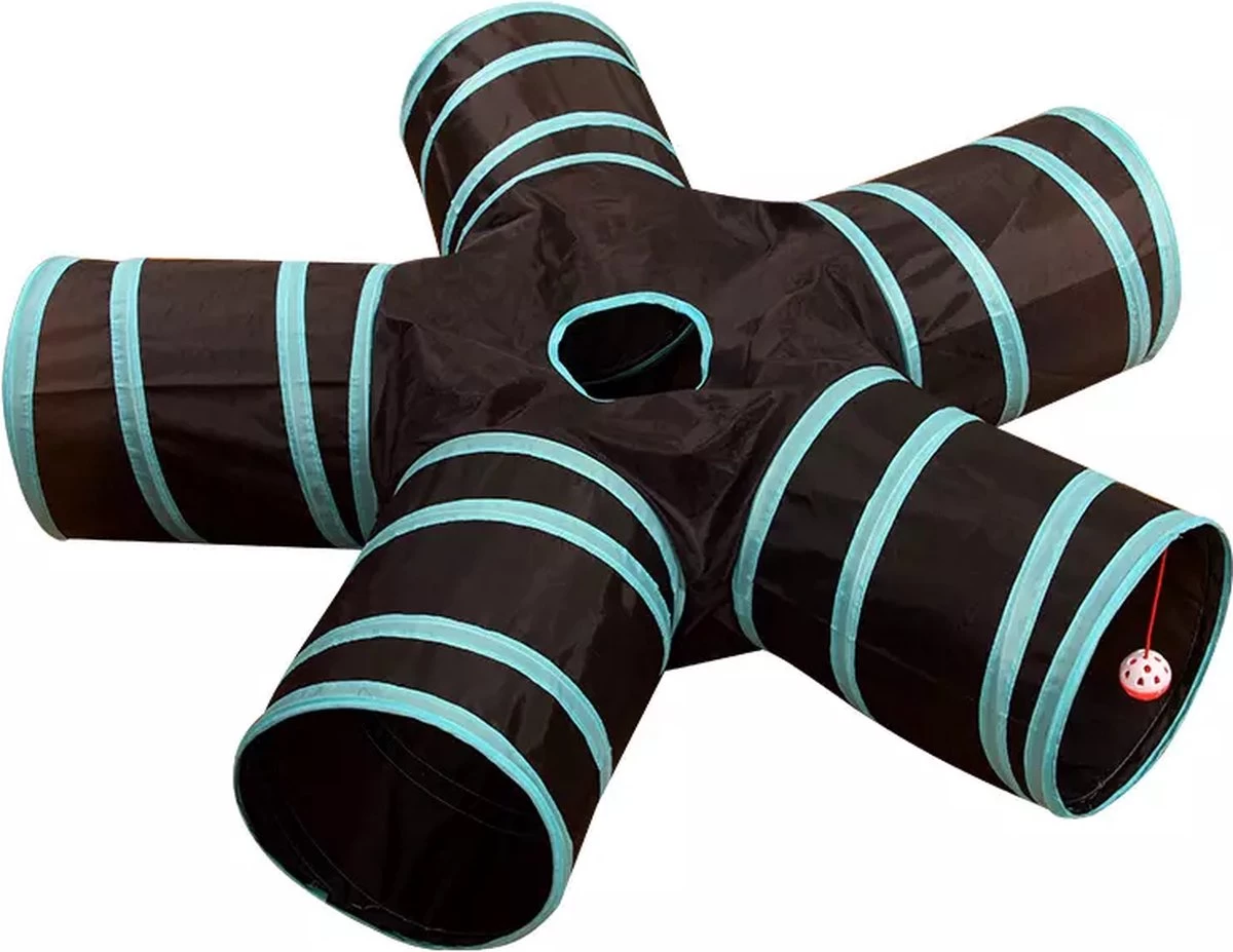 Kattentunnel | Konijnentunnel | Speeltunnel | 5-splitsing | Kattenspeelgoed | Tunnel Kat | Kattenspeeltjes | Opvouwbaar 3 Kattentunnel | Konijnentunnel | Speeltunnel | 5-splitsing | Kattenspeelgoed | Tunnel Kat | Kattenspeeltjes | Opvouwbaar