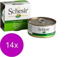 Schesir Kat Blik Gelei Kip – Kattenvoer – 14 X 85 G
