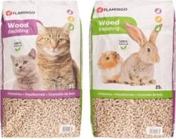 Flamingo Houtkorrels 15 Kg – 25 L