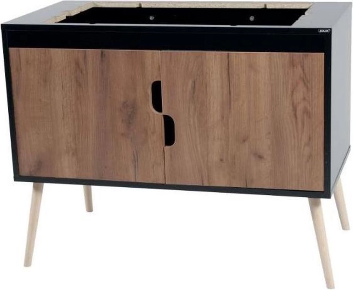 ZOLUX | Zolux Kast Voor Neo / Nevo Kooi Zwart / Walnoot 3 ZOLUX | Zolux Kast Voor Neo / Nevo Kooi Zwart / Walnoot