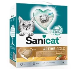 2x6l Sanicat Active Gold Kattenbakvulling