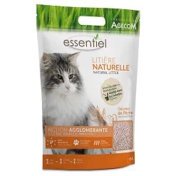 Essentiel Natural Kattenbakvulling Perzik – 2 X 6 L
