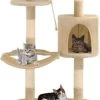 Decoways – Kattenkrabpaal Met Sisal Krabpalen Wandmontage 194 Cm Beige -Huisdierbenodigdheden Winkel 428x1200