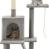 Decoways – Kattenkrabpaal Met Sisal Krabpalen 120 Cm Grijs -Huisdierbenodigdheden Winkel 550x1200