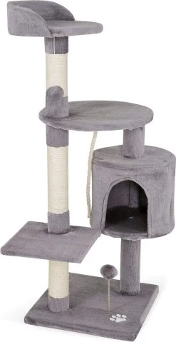 Gratyfied Arbre A Chat XXL – Griffoir Chat – Grattoir Chat – Gris