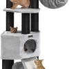 MIDA® Krabpaal Met Dikke Palen 141 Cm – Krabpaal Voor Katten – Kattenhuis – Lichtgrijs -Huisdierbenodigdheden Winkel 678x1200