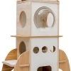 Raket Krabpaal Voor Grote En Kleine Katten – Met Kattenmand – Geschikt Voor Kittens – 4 Verdiepingen – Hout 137cm Hoog -Huisdierbenodigdheden Winkel 717x1200