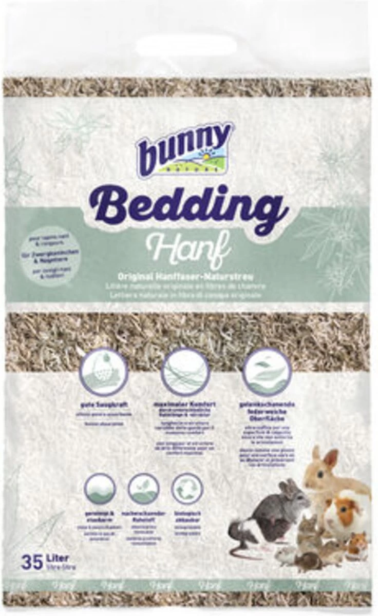 35 Ltr Bunny Nature Bunnybedding Hanf Hennepvezel 3 35 Ltr Bunny Nature Bunnybedding Hanf Hennepvezel