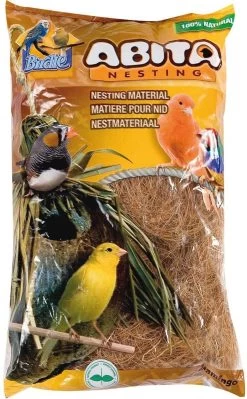 Flamingo Vogelaccessoire Nestmateriaal Abita – Bruin – 400 Gr