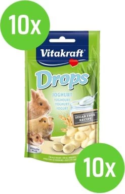 10 X 75 Gram Vitakraft Drops Yoghurt