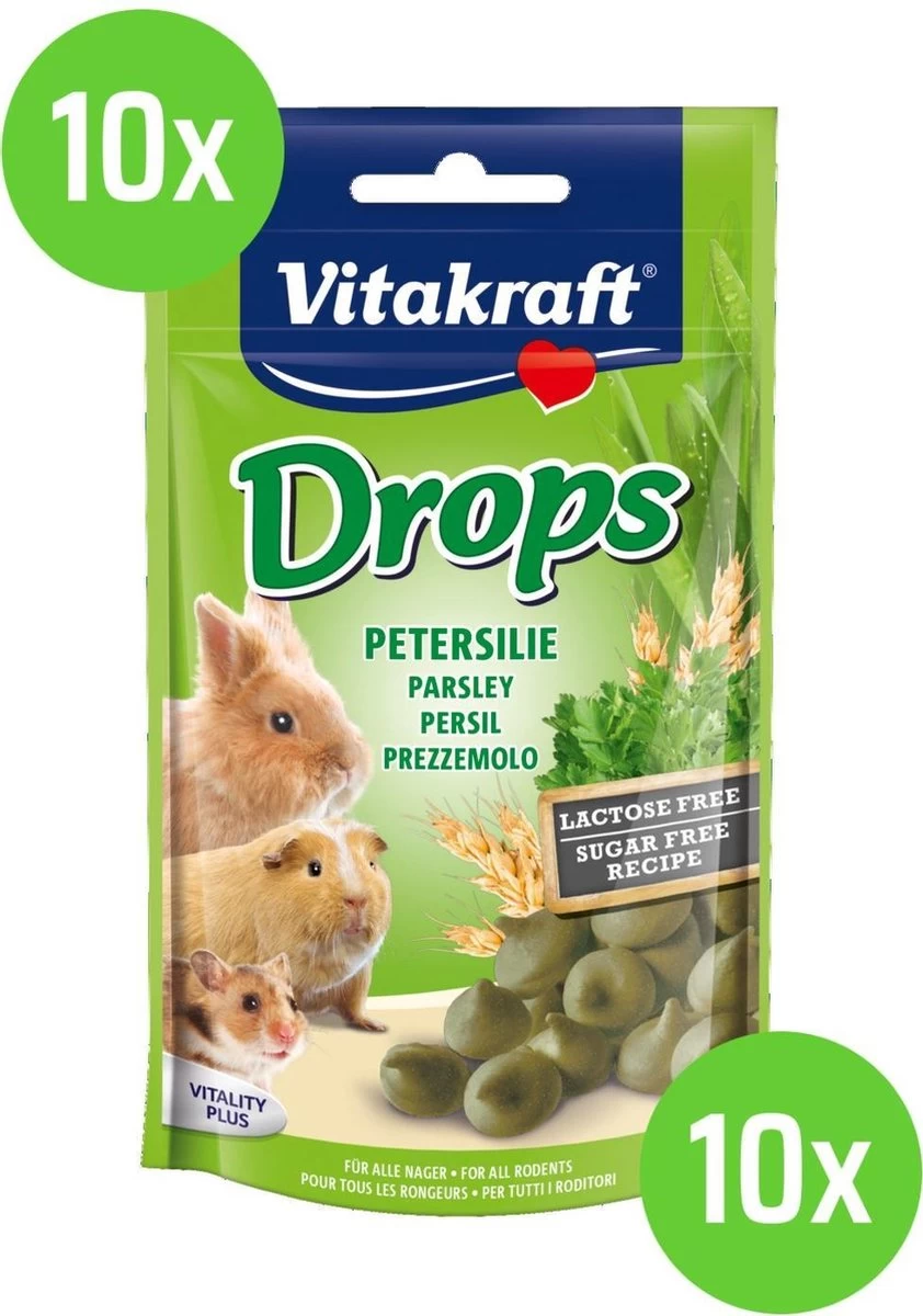 10 X 75 Gram Vitakraft Drops Peterselie 3 10 X 75 Gram Vitakraft Drops Peterselie