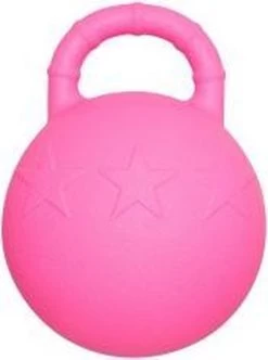 RelaxPets – Speelbal – Paard & Hond – Rubber – Handvat – Roze – 25 Cm