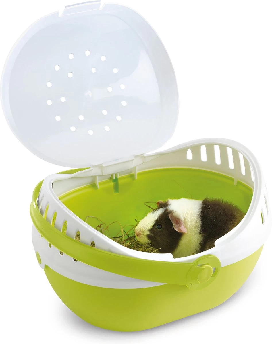 Savic Transportbox Elmo Groen / Wit 30,5×24,5×20,5 Cm 3 Savic Transportbox Elmo Groen / Wit 30,5×24,5×20,5 Cm